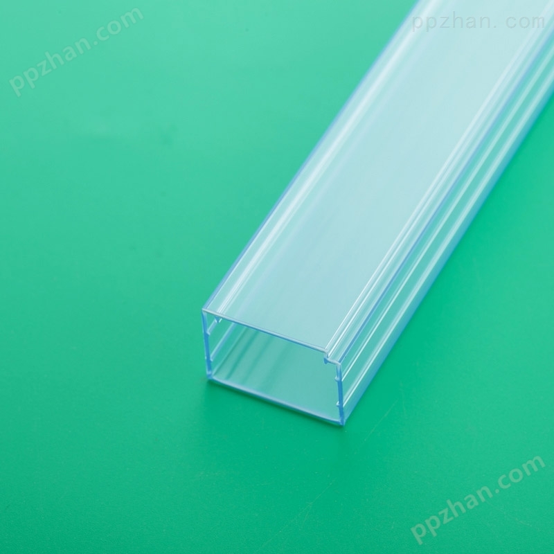 pvc透明方管 电容包装管 PVC凹形吸塑管