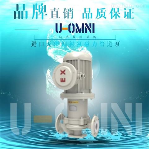 进口无泄漏衬氟磁力管道泵-欧姆尼U-OMNI