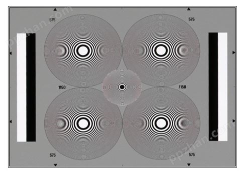 环形波带片分辨率测试卡相机串色干扰测试图TE152