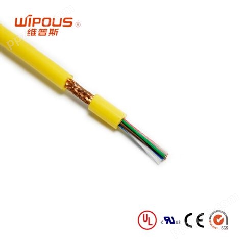 CE认证 低电容 PUR护套柔性屏蔽数据电缆 PUR-LI2YC11Y